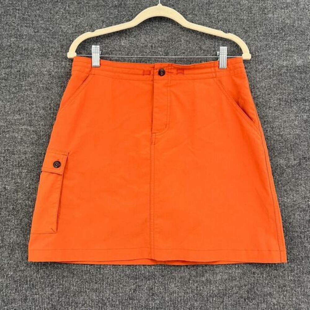 Patagonia Skort Skirt Built In Shorts Womens 6 Orange Cargo Pocket Outdoor